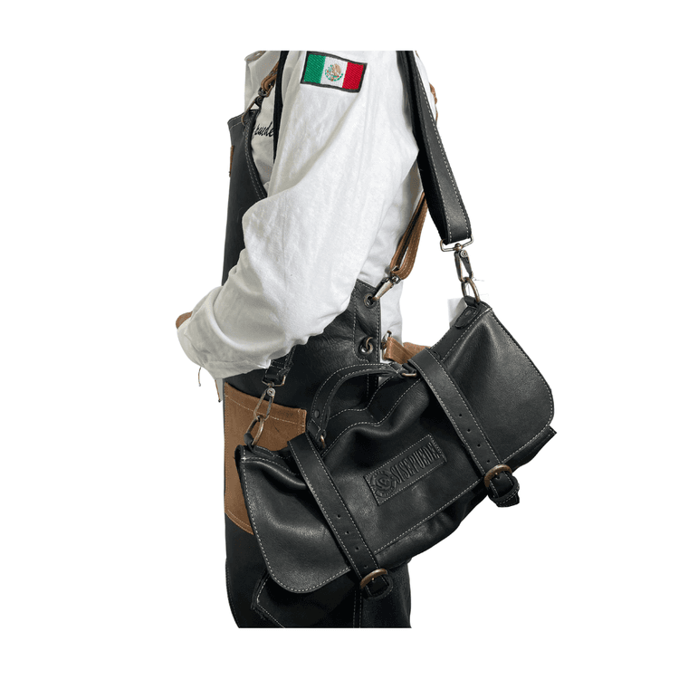 Mandil Parrillero Negro con Estuche