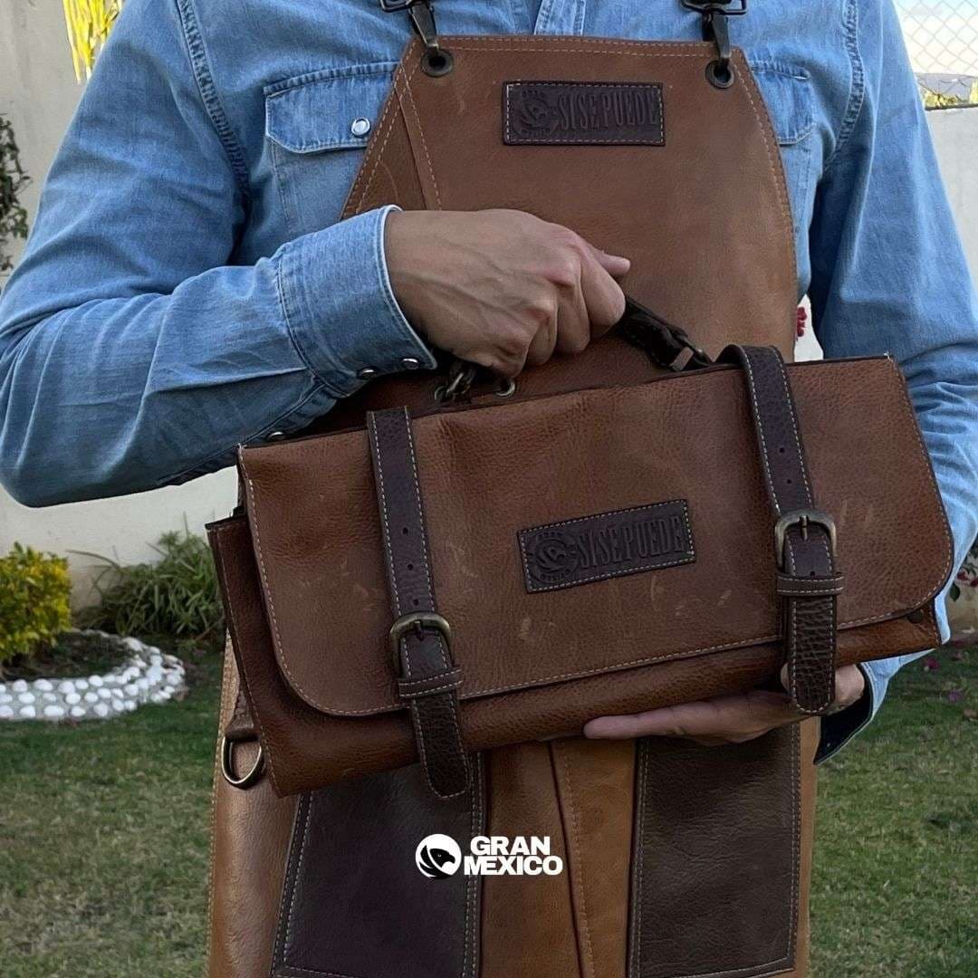 Mandil cómodo y de piel