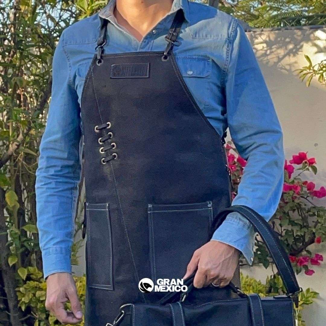 Mandil Parrillero Negro