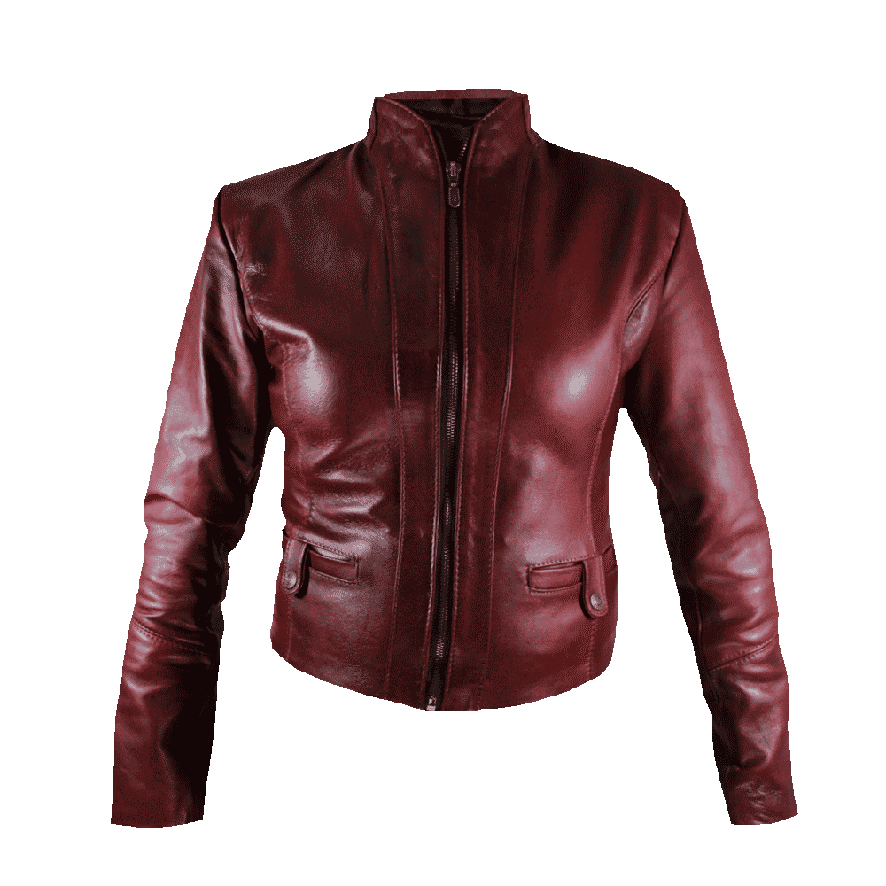 Chamarra de Piel color roja