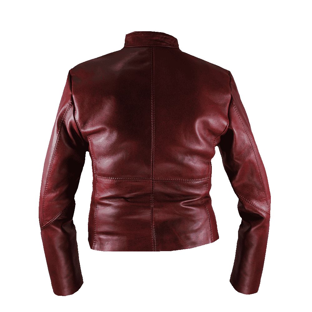 Chamarra de Piel color roja