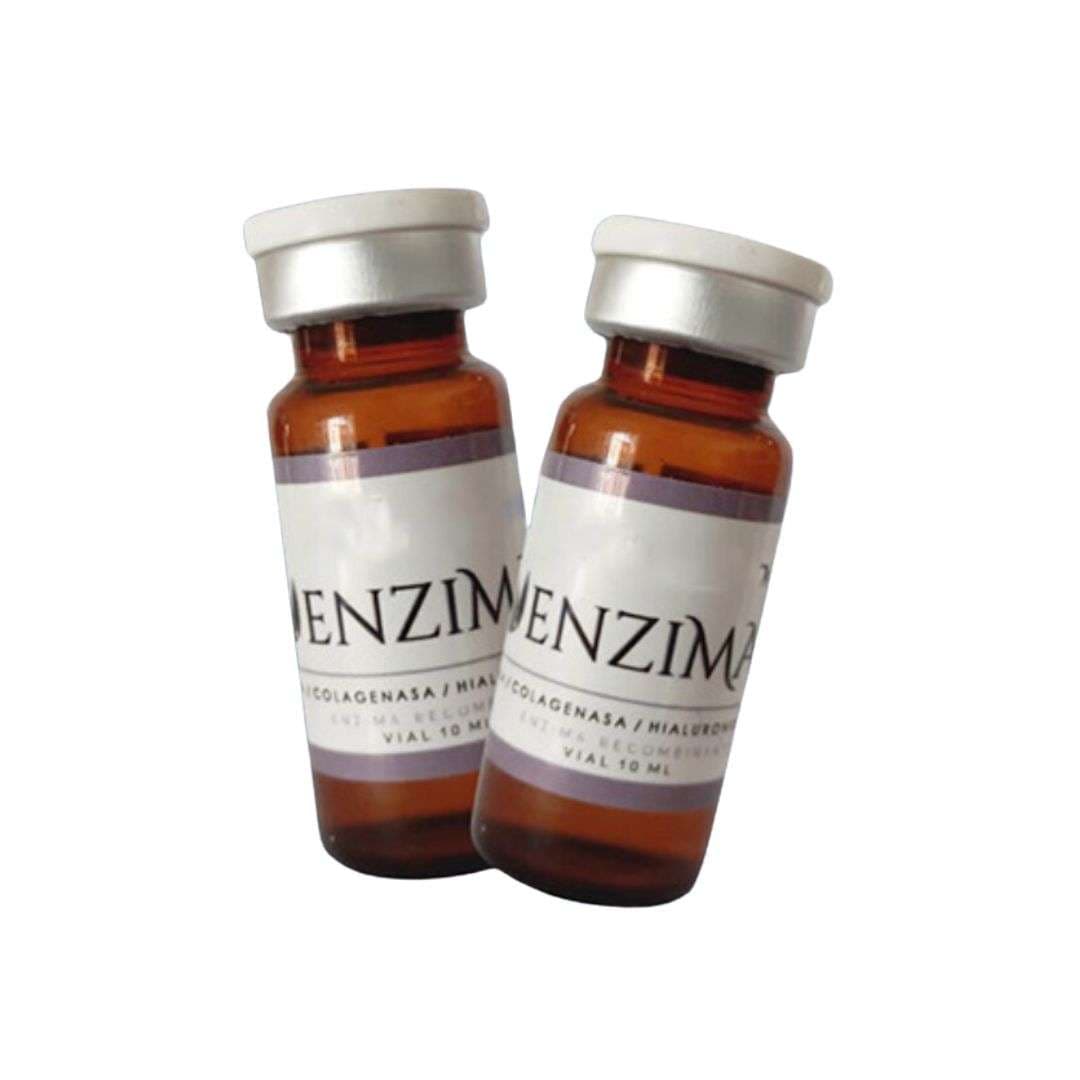 enzima, está indicada para celulitis, tejido graso localizado, doble mentón, contorno mandibular, fibrosis, brazos, piernas y flacidez.