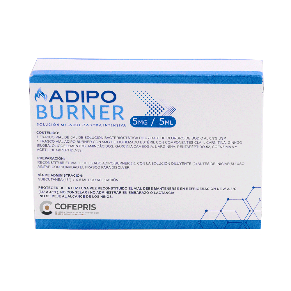 Vacuna Anti Obesidad solución liporeductora adipo burner , es un incinerador de tejido adiposo a nivel corporal general, con potente efecto metabolizador y termogénico.