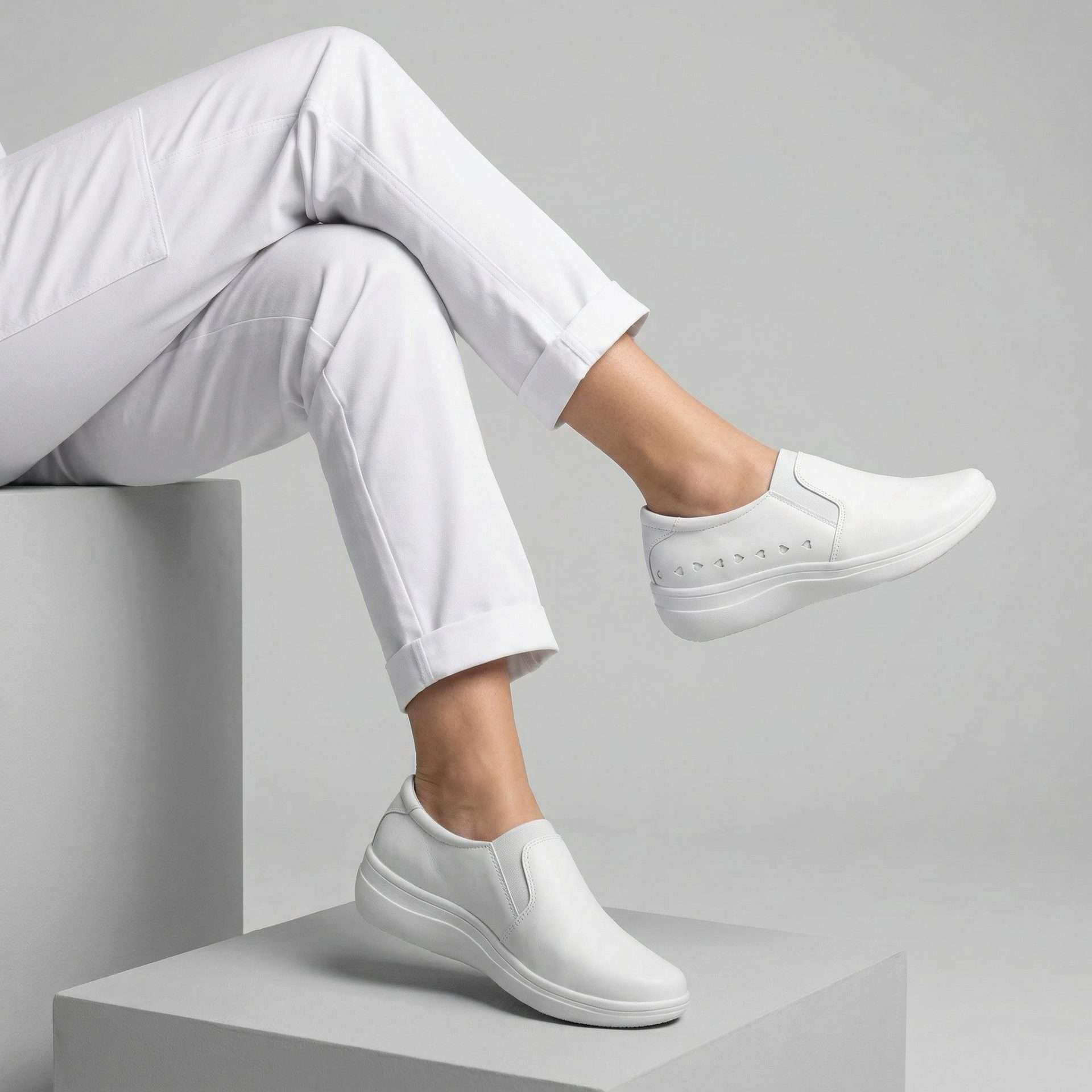 Zapato Clínico Blanco para Dama Clinic 410