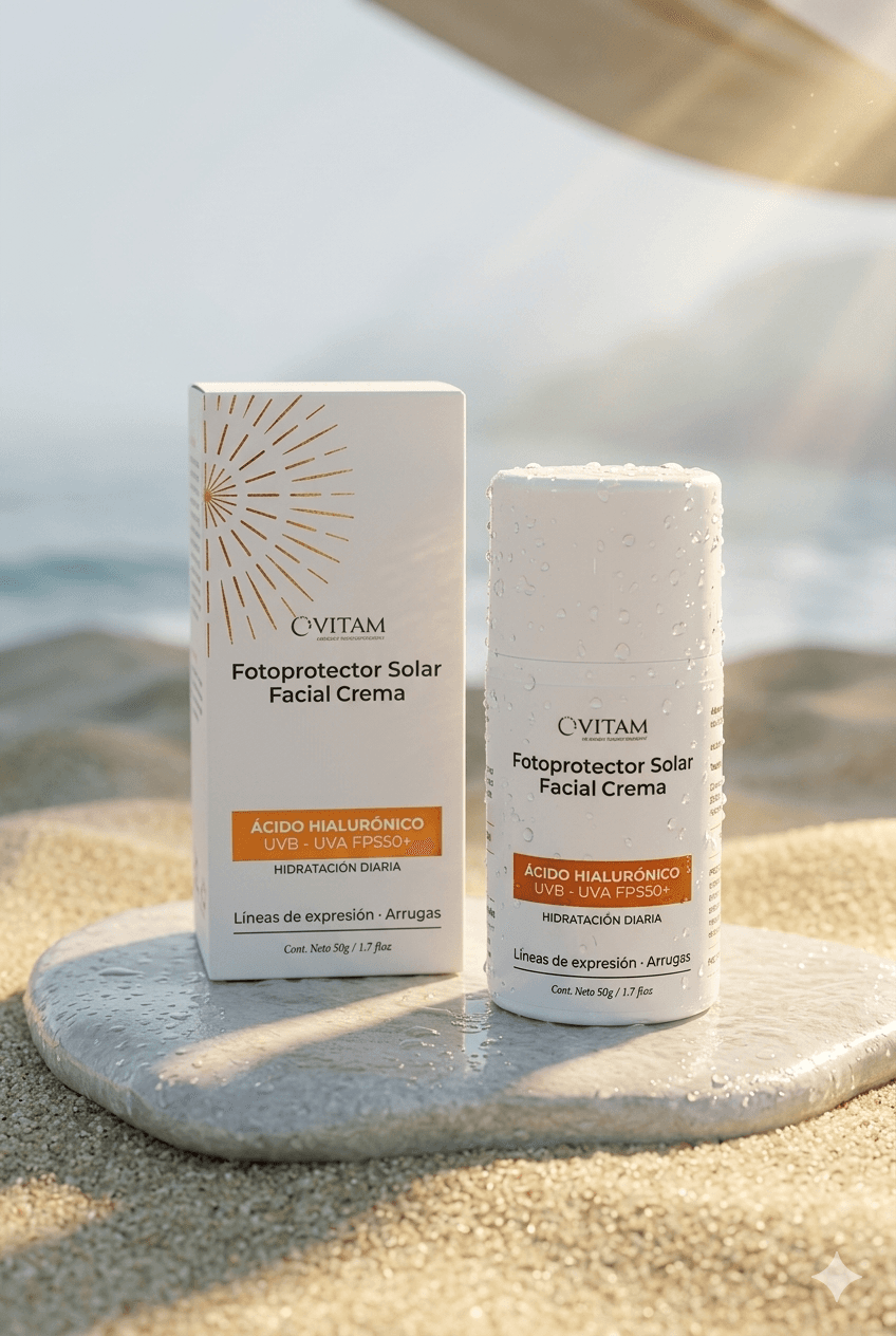 Fotoprotector Solar con Ácido Hialurónico