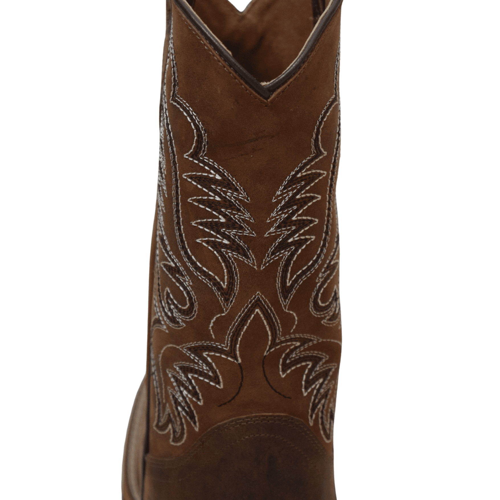 Men's Brown Crazy Horse Leather Work Boots