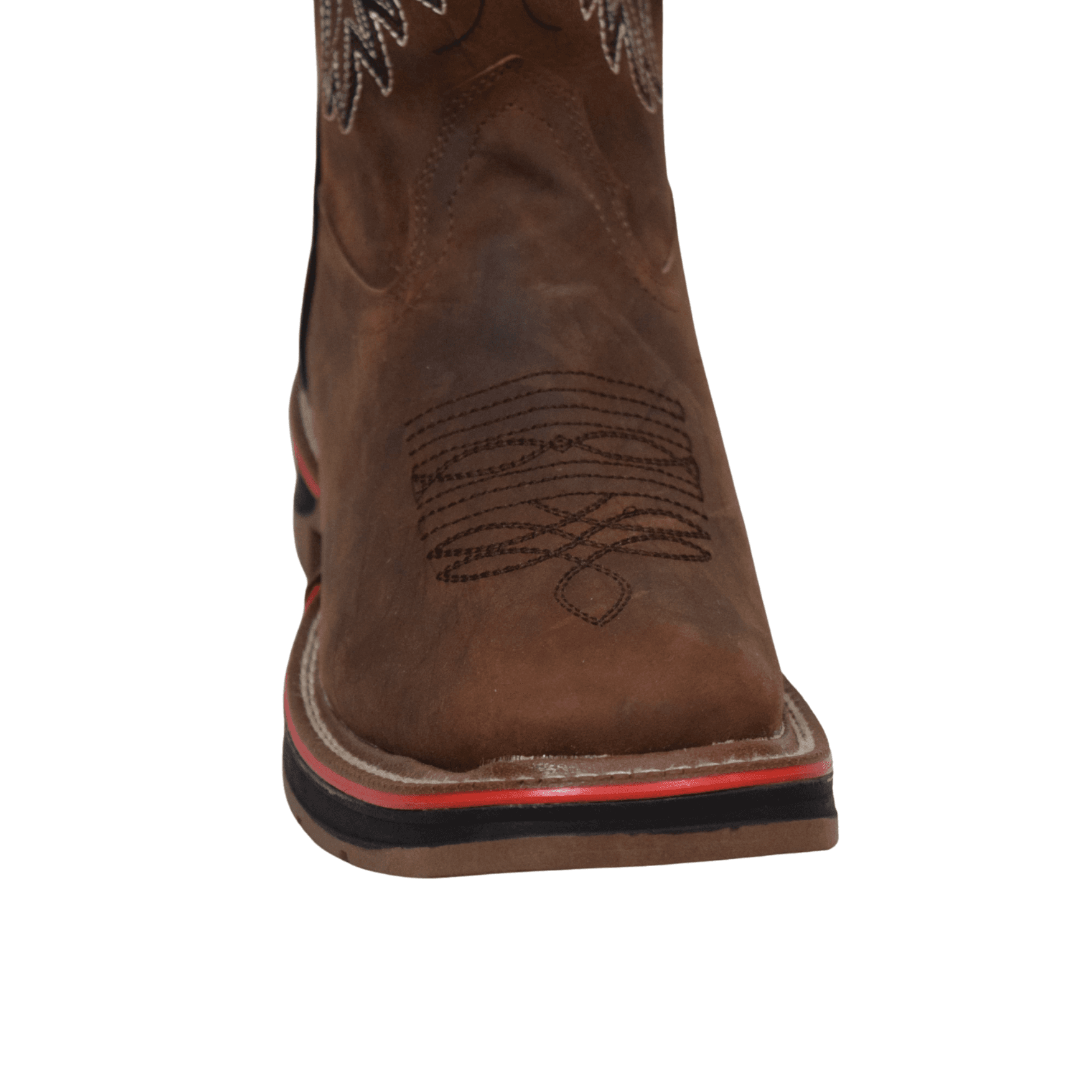 Men's Brown Crazy Horse Leather Work Boots