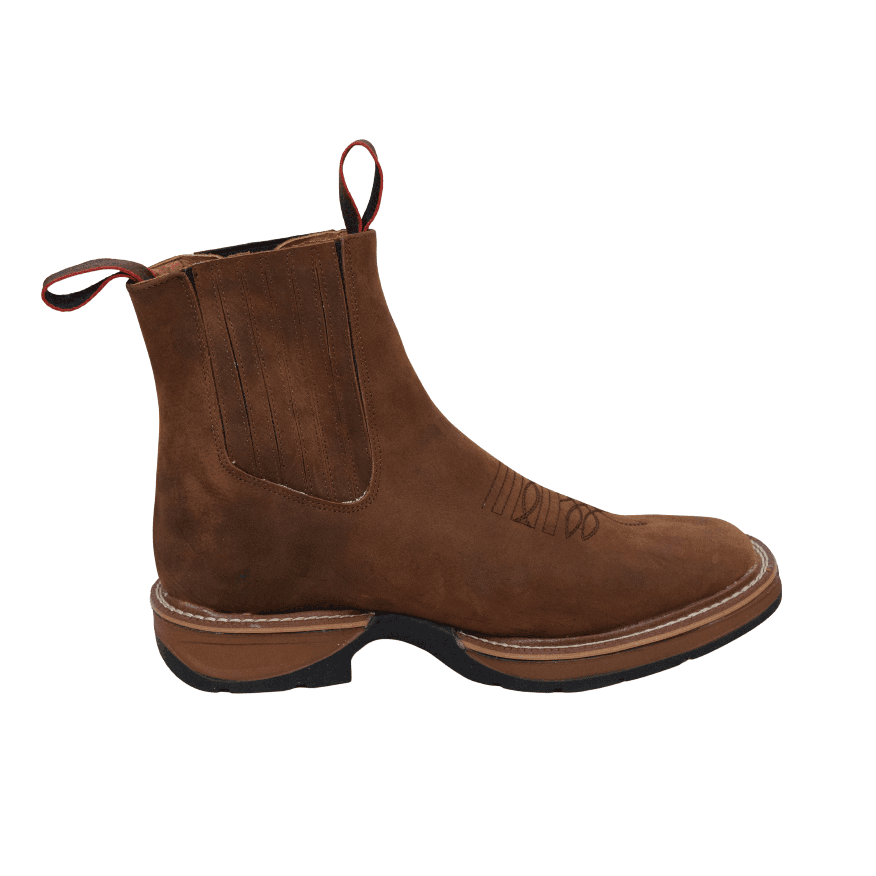 Brown Crazy Horse Leather Ankle Boots