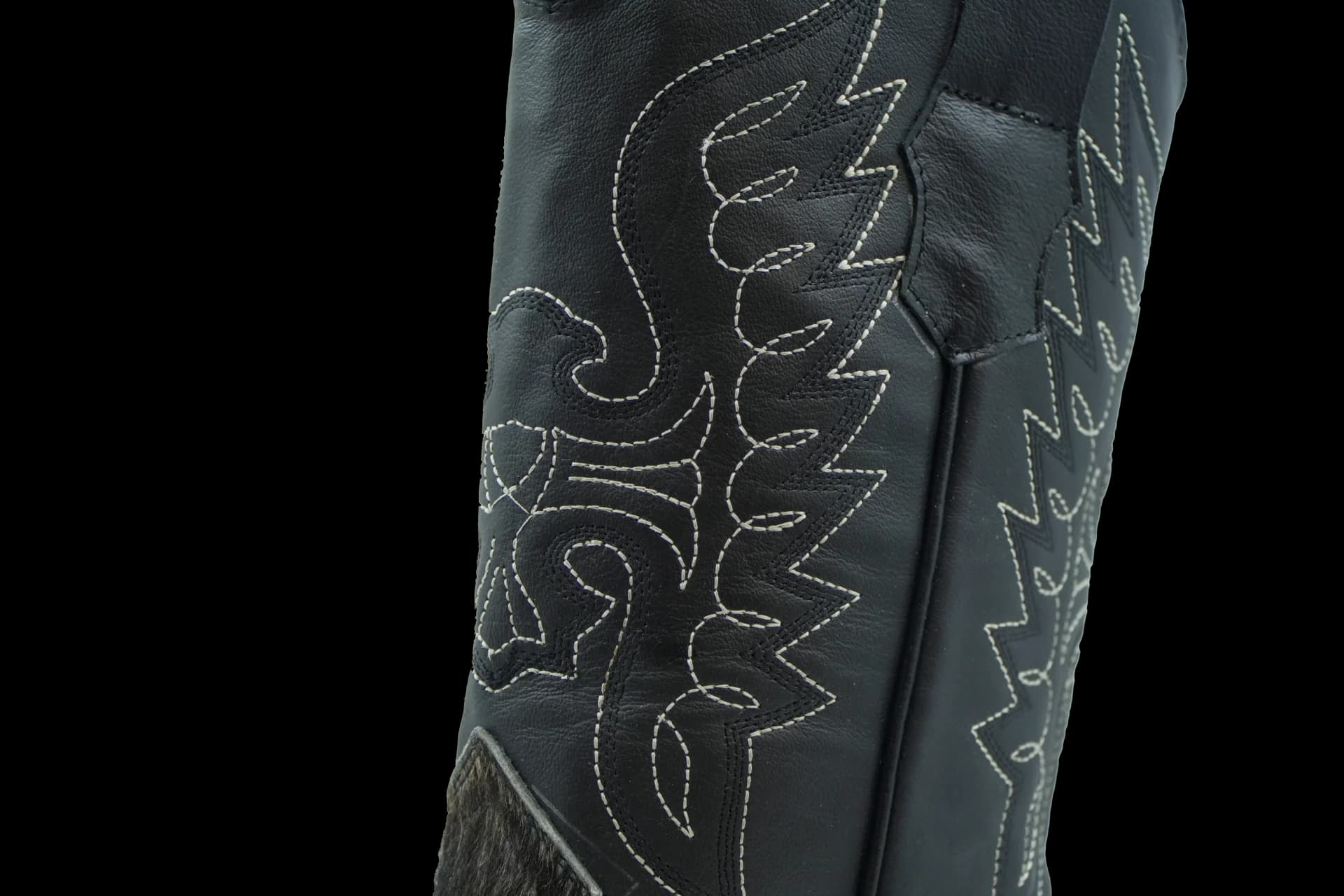 Genuine Hair-on-Hide Smooth Cowboy Boots