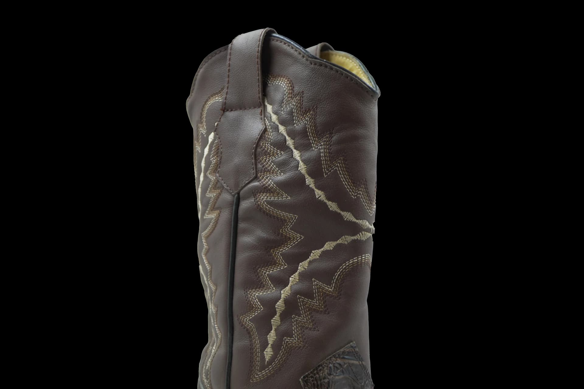 Bota Vaquera Piel Genuina Pata Avestruz Lisa