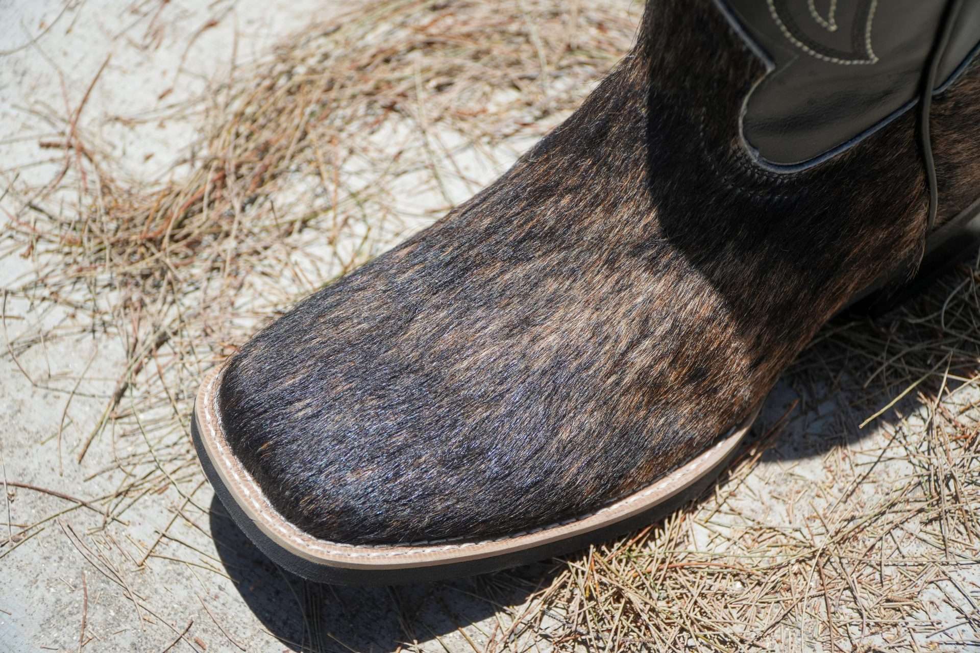 Genuine Hair-on-Hide Smooth Cowboy Boots