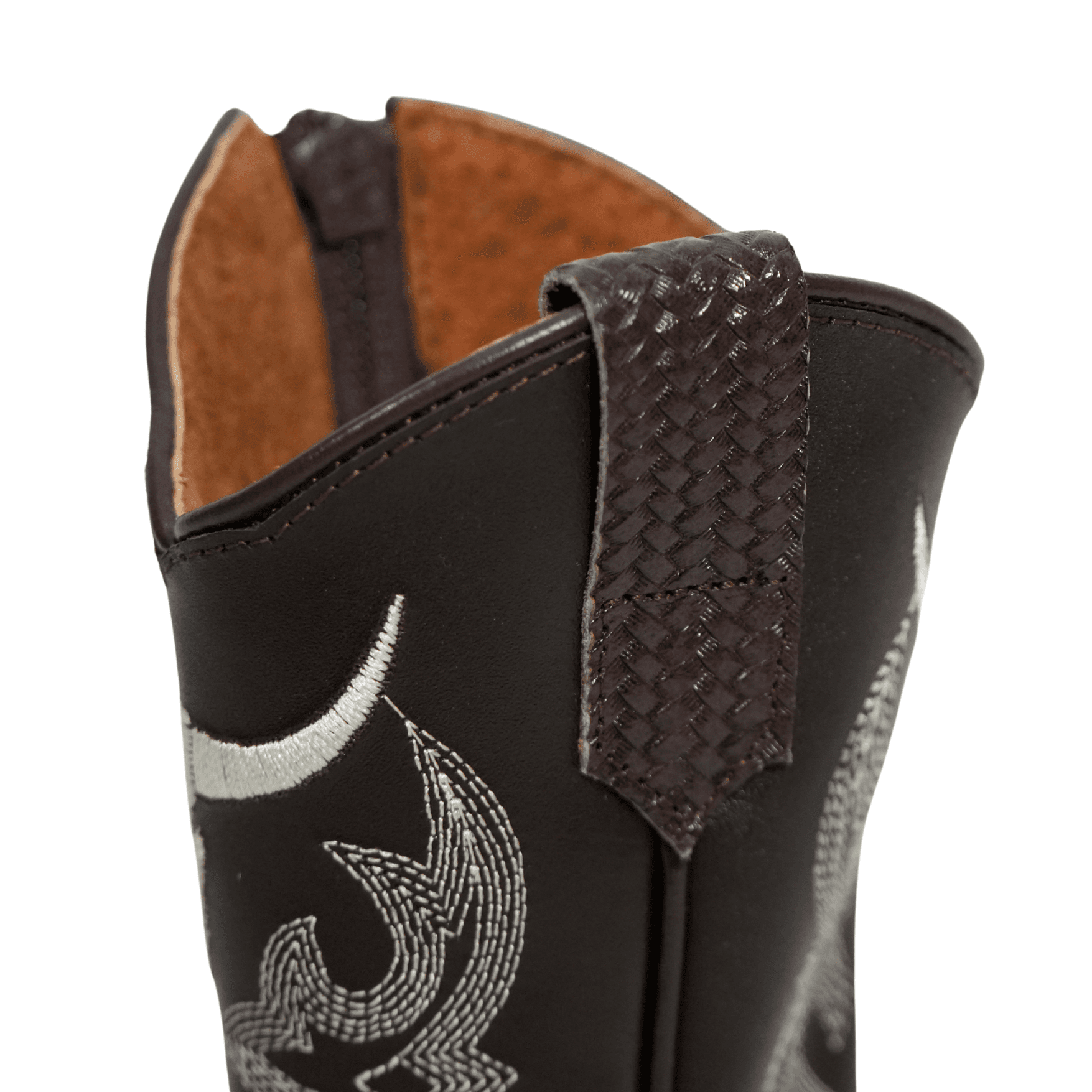 Kids' Brown Basket Weave Cowboy Boots