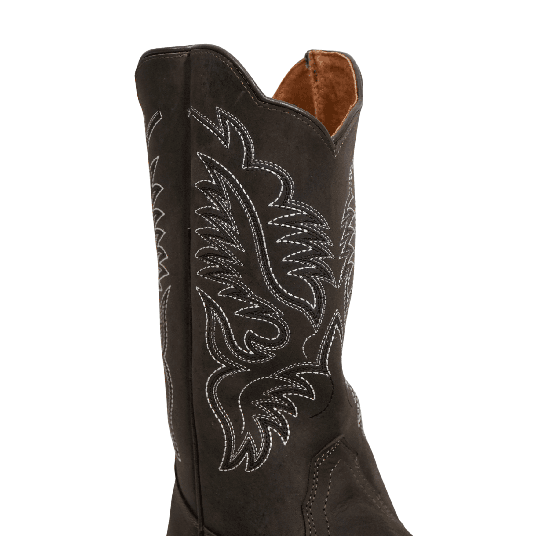 Brown Crazy Horse Leather Cowboy Boots