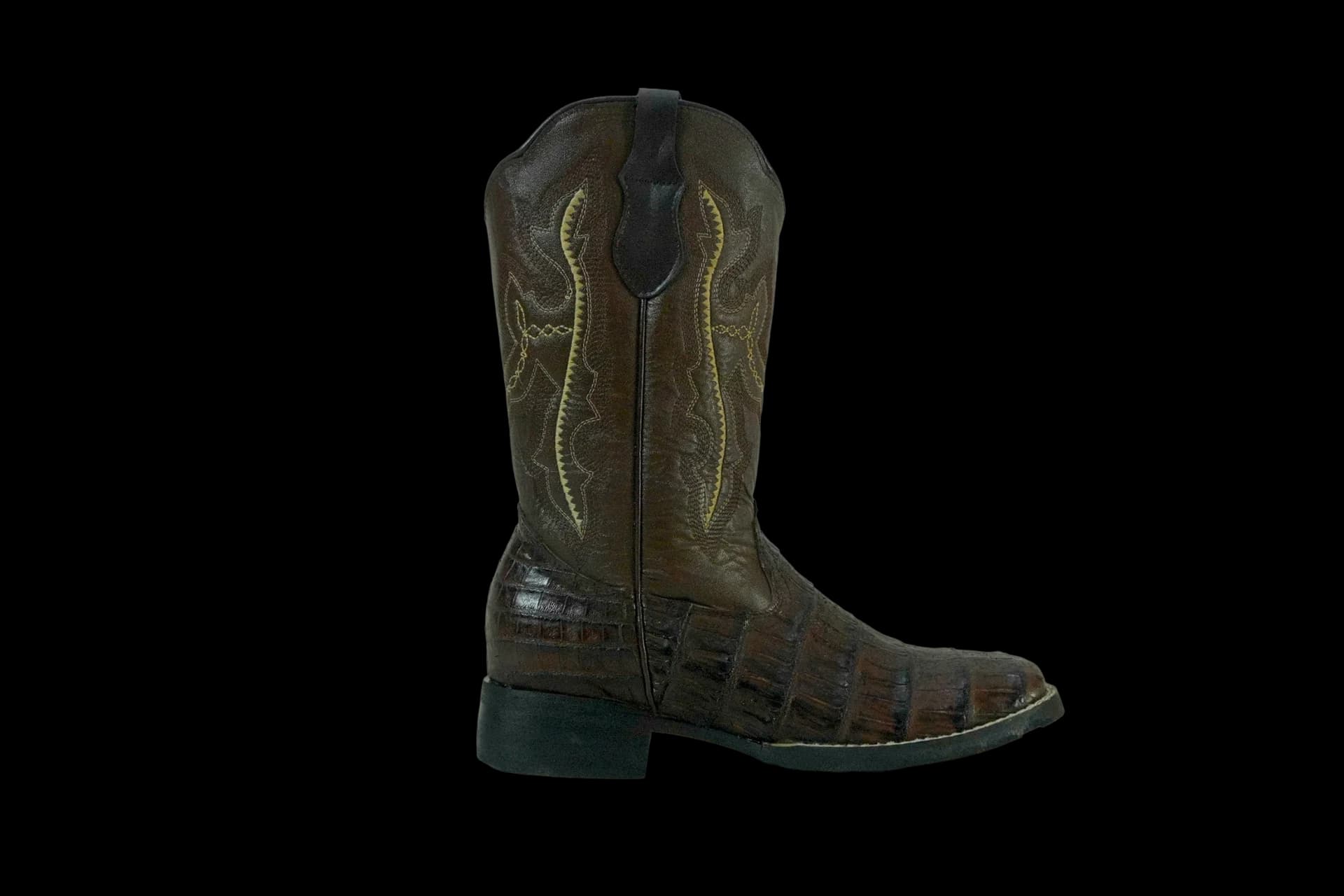 Genuine Leather Smooth Crocodile Cowboy Boots