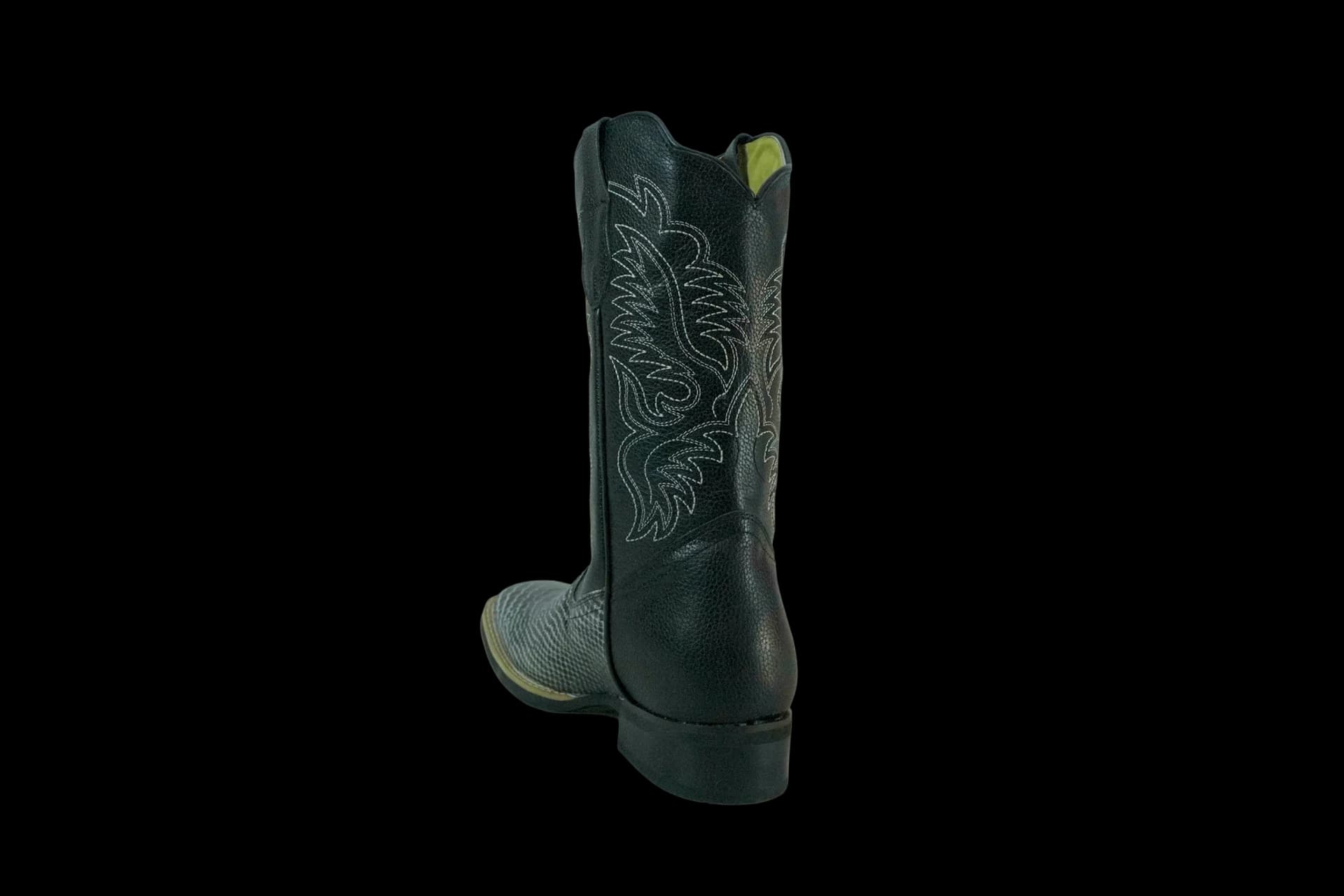 Bota Vaquera Piel Genuina Cocodrilo Lisa