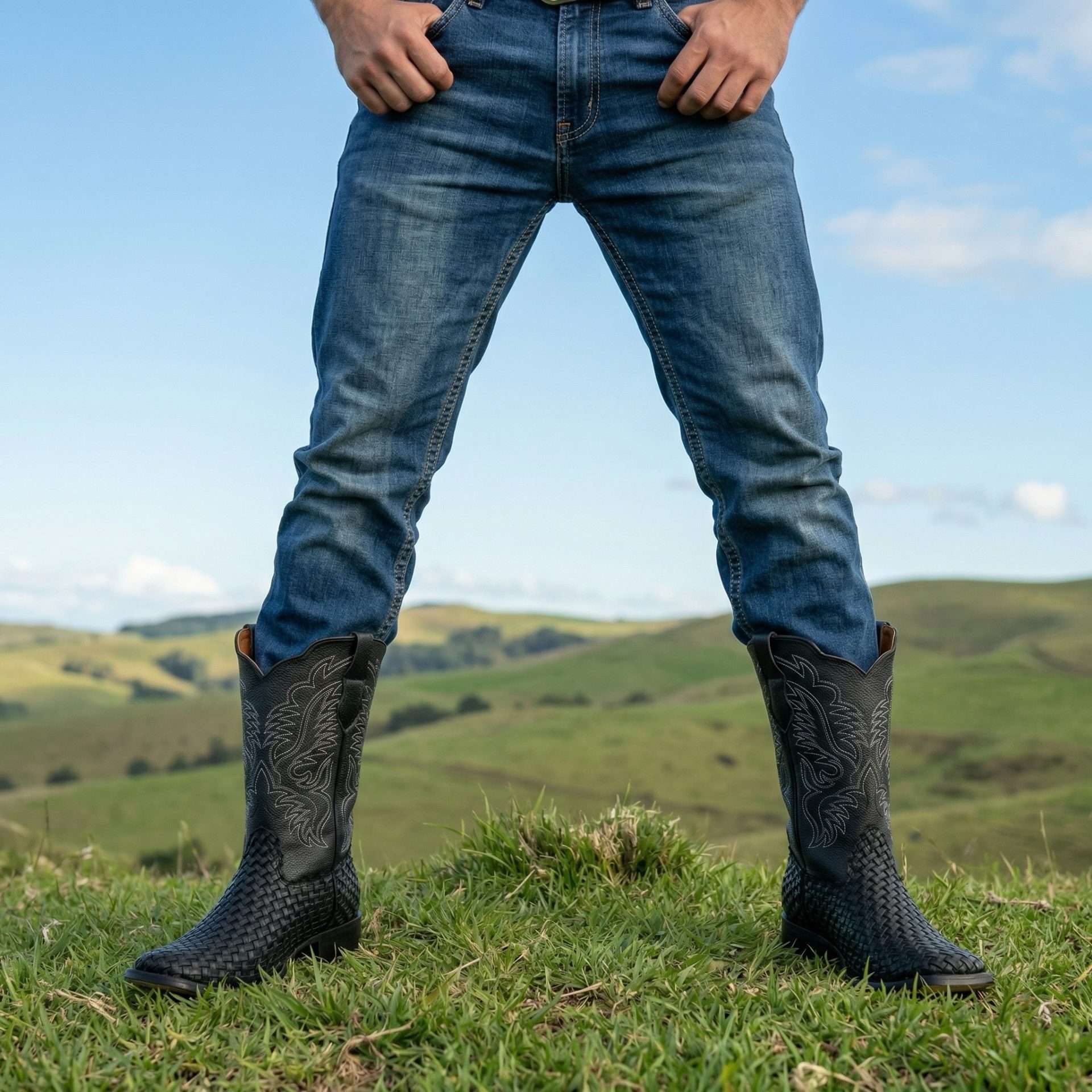 Bota Vaquera Petatillo Grabado Lisa