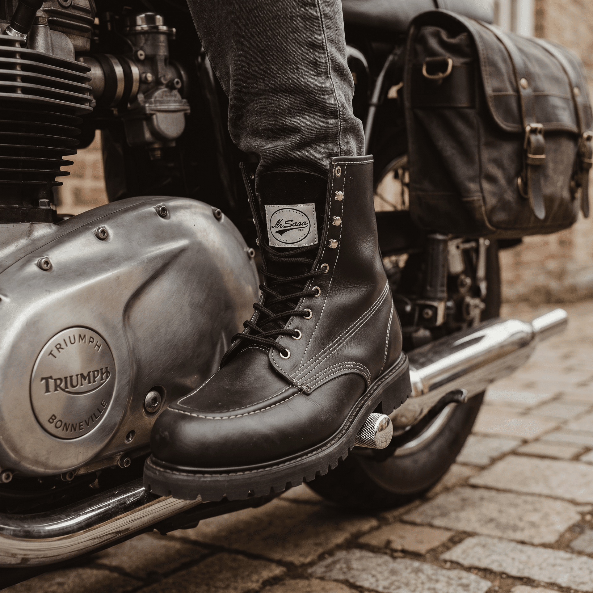 Mr. Sosa Agua Fuerte work boot in use