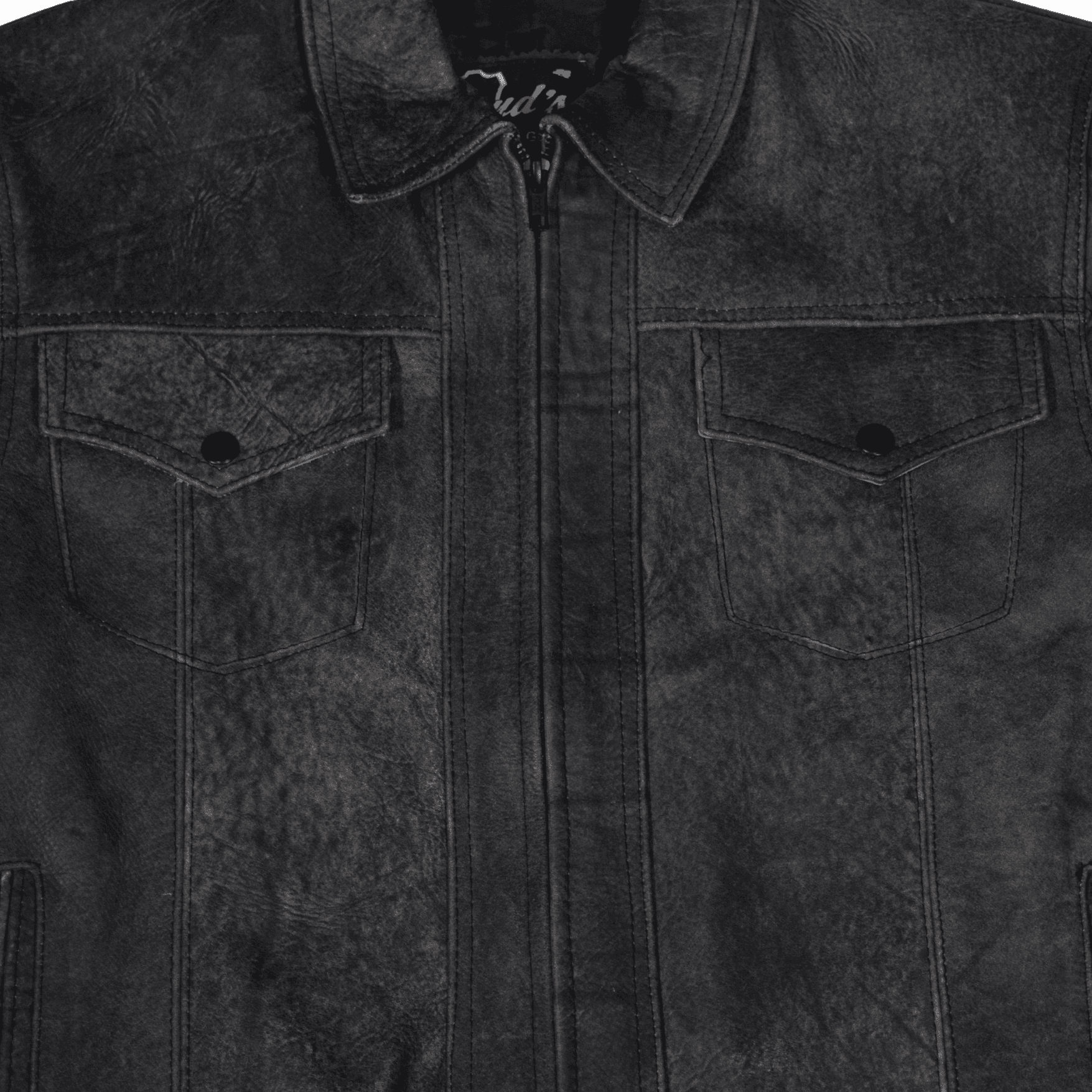 Levis Gray Leather Jacket - Alle Mexique