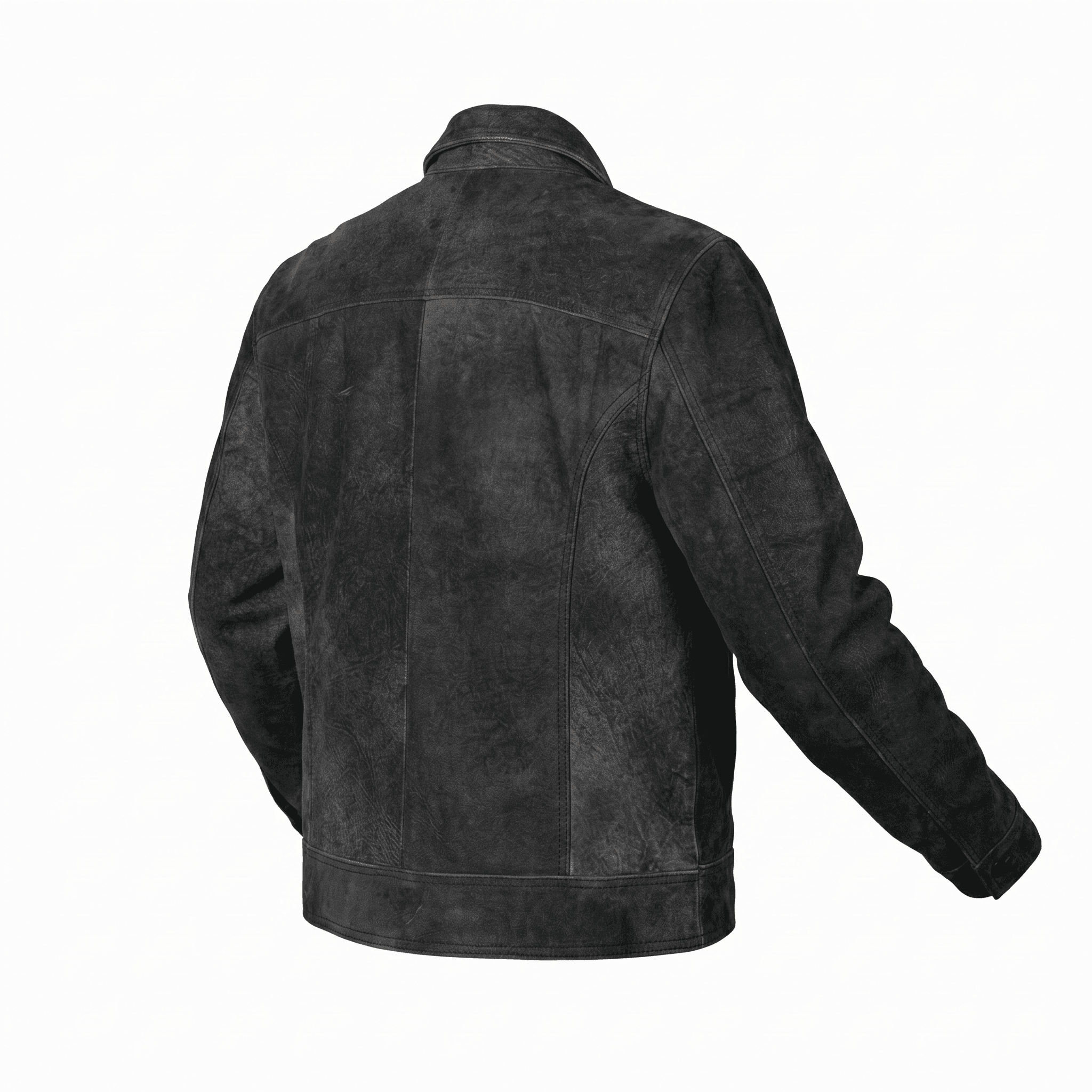 Levis Gray Leather Jacket - Alle Mexique