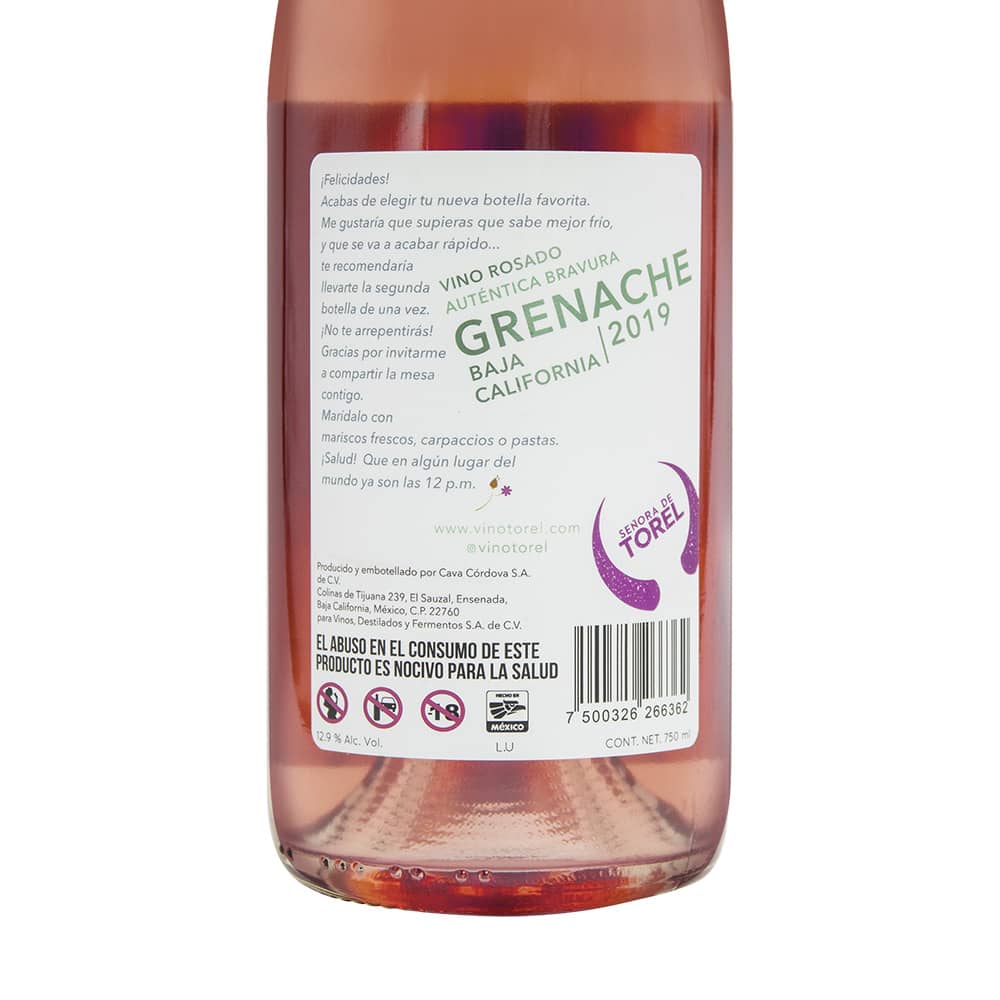 Vino Rosa Señora Torel