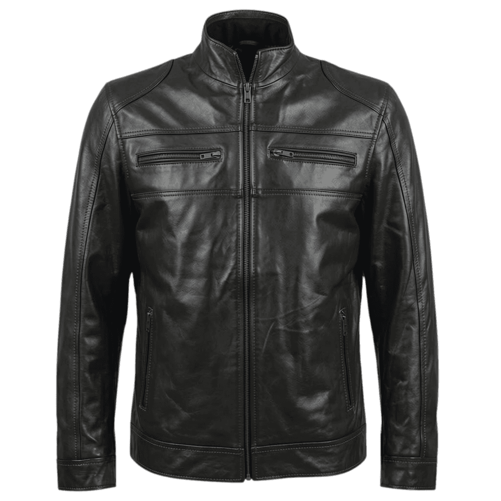 Chamarra de Piel Rider Negra