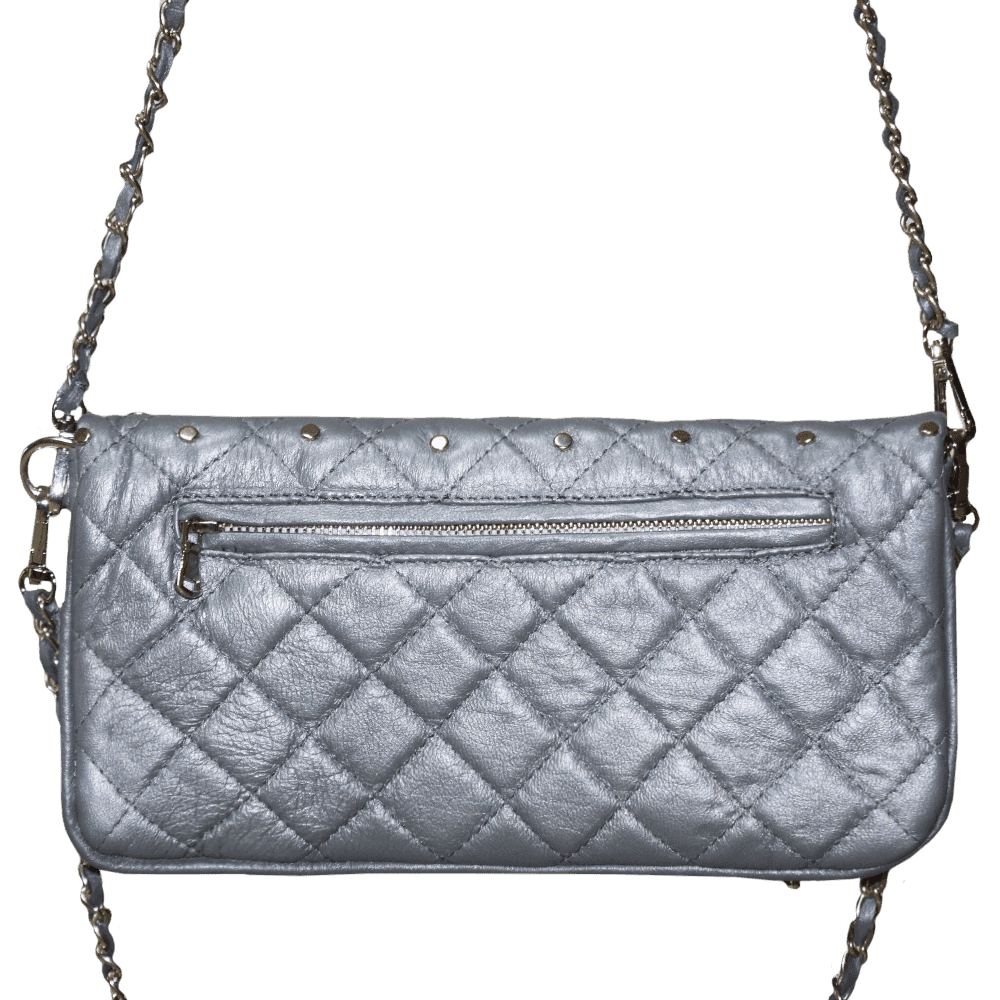 Crossbody de Piel Metalic