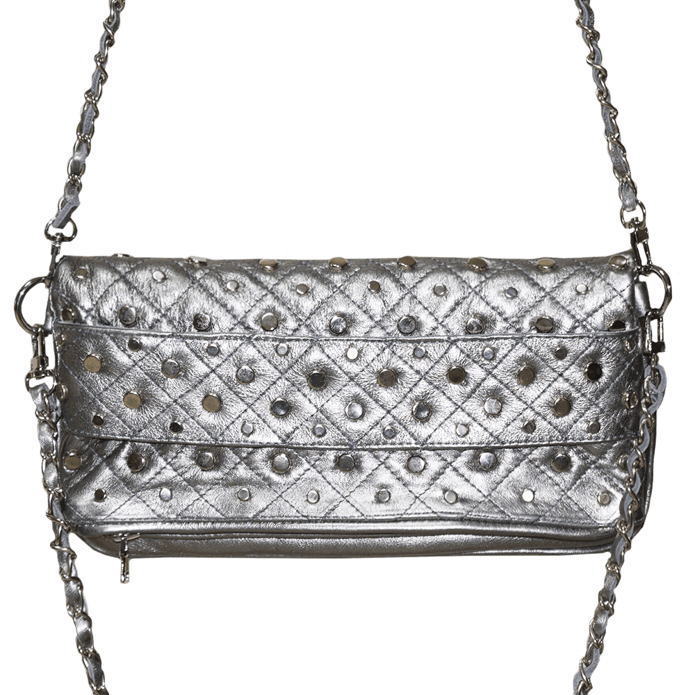 Crossbody de Piel Metalic