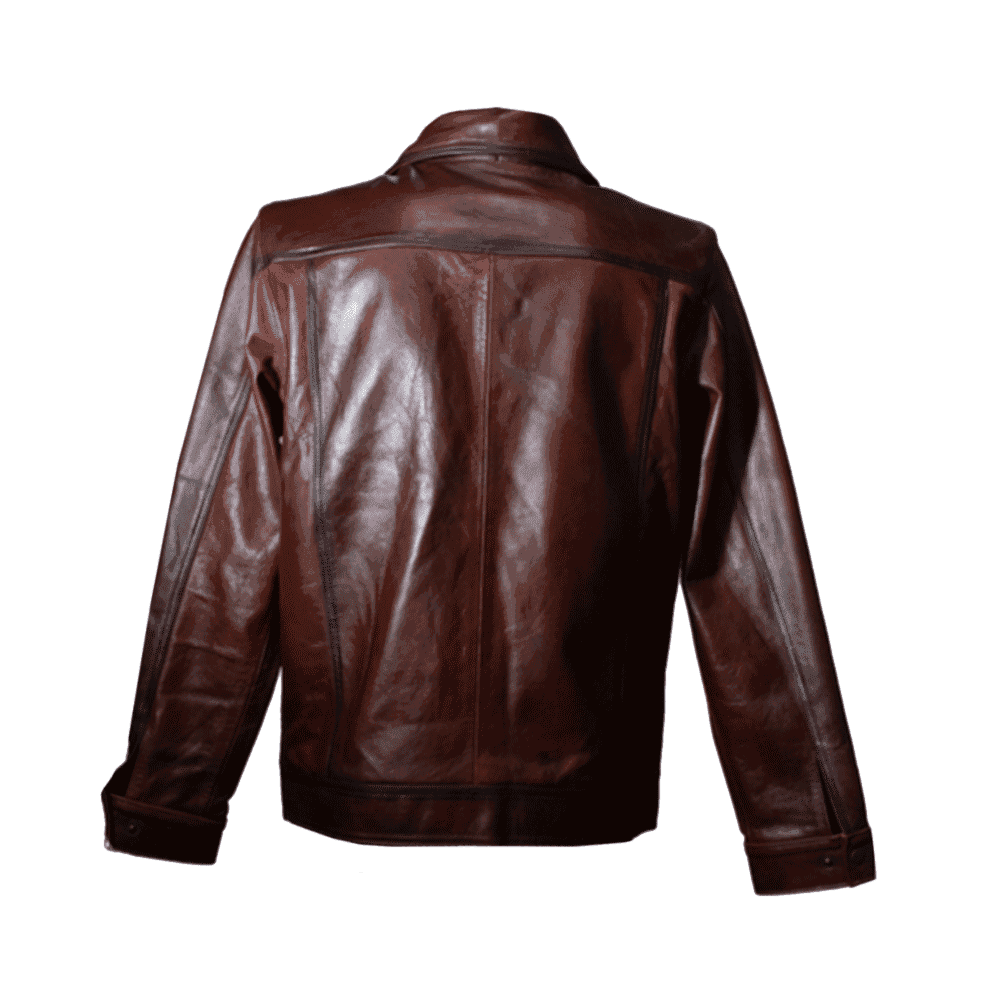 Chamarra para caballero 100% de piel de borrego, color café sombreada con detallas únicos que resaltan la gran calidad y mano de obra de su próxima chamarra