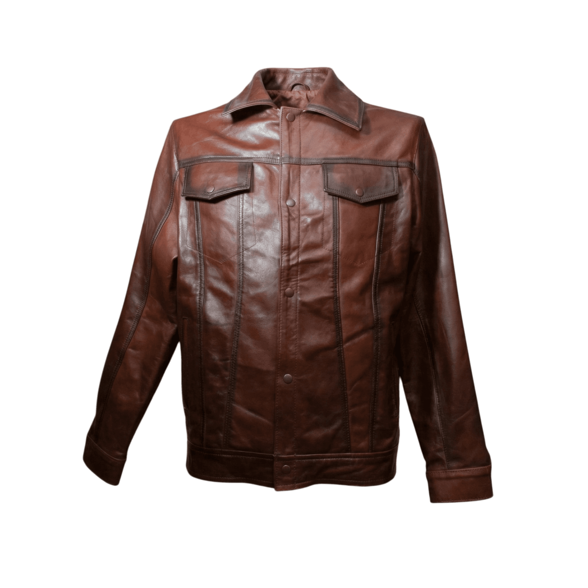 Chamarra de Piel San Francisco Sombreada