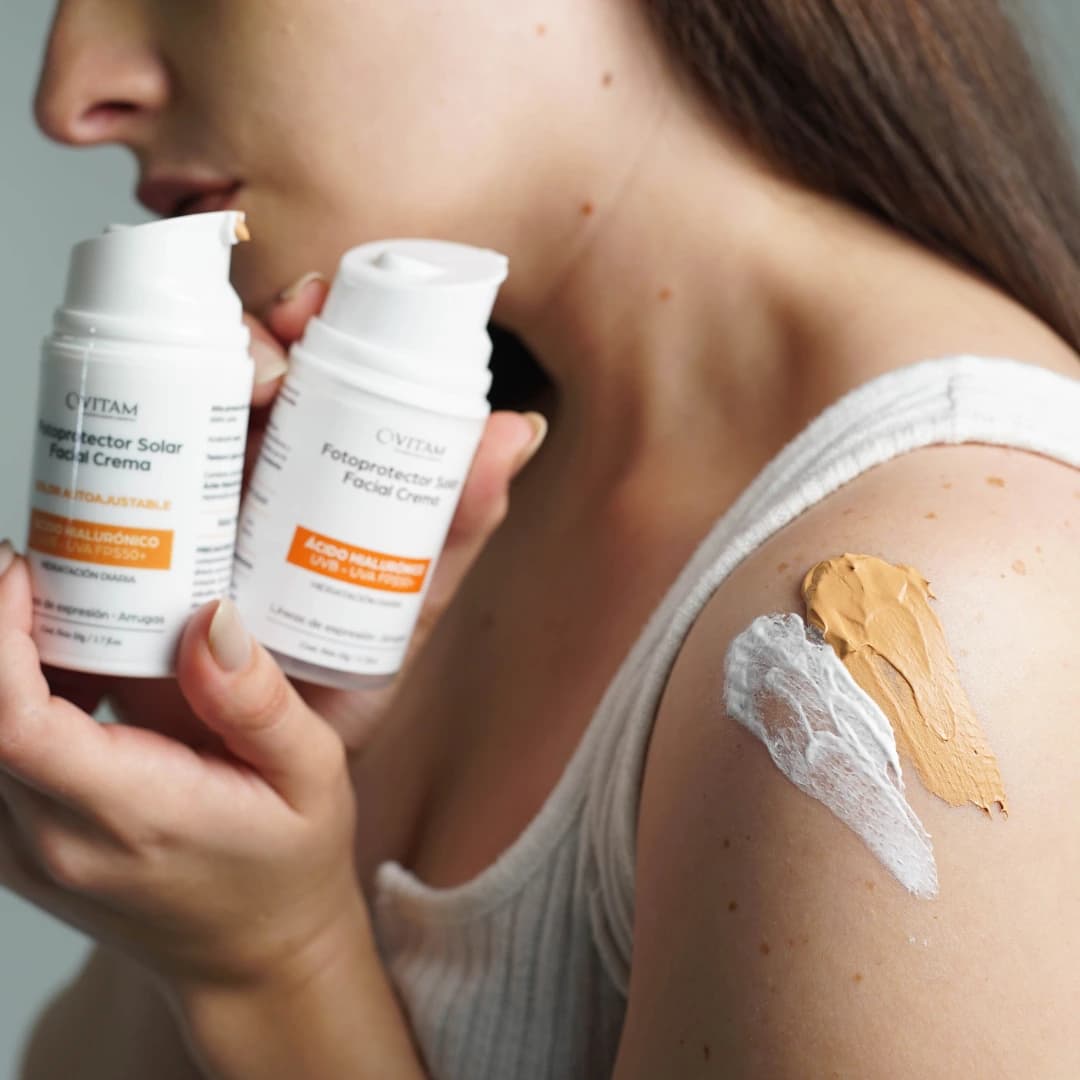 Fotoprotector Solar con Ácido Hialurónico vitam con color mall gran méxico export